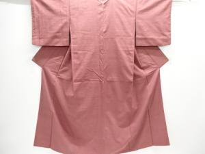 無地一つ紋手織り紬着物